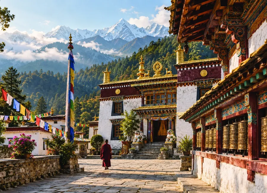 Buddhist monastery in Sikkim